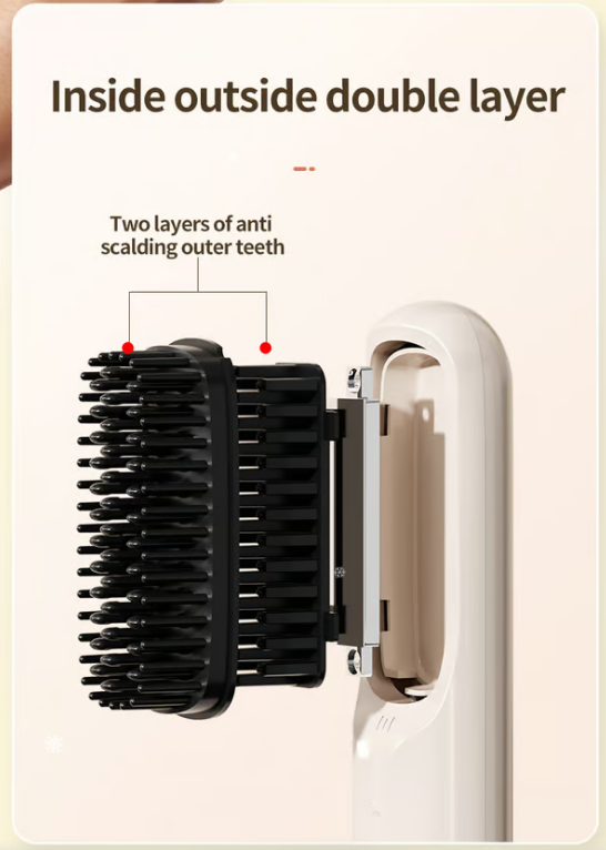 🖤Black Friday 50 % Rabatt 💥🚀USB-kabelloser Negativ-Ionen-Glätteisenkamm