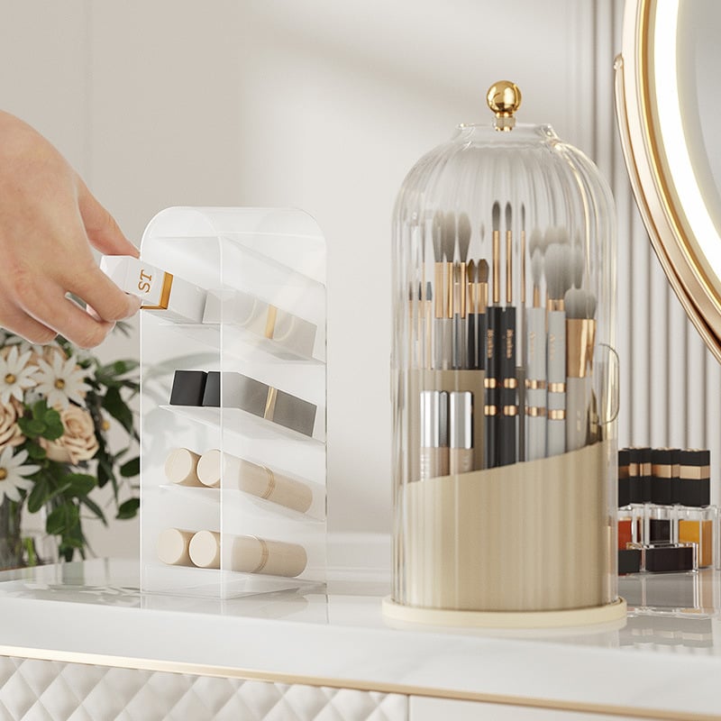 🌸 Make-up-Pinsel-Organizer mit Schiebedeckel – Wandmontage, staubdicht, platzsparend – 50% Rabatt jetzt!