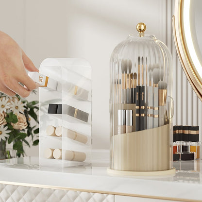 🌸 Make-up-Pinsel-Organizer mit Schiebedeckel – Wandmontage, staubdicht, platzsparend – 50% Rabatt jetzt!