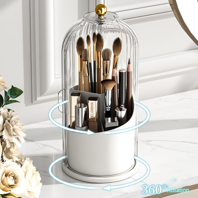 🌸 Make-up-Pinsel-Organizer mit Schiebedeckel – Wandmontage, staubdicht, platzsparend – 50% Rabatt jetzt!