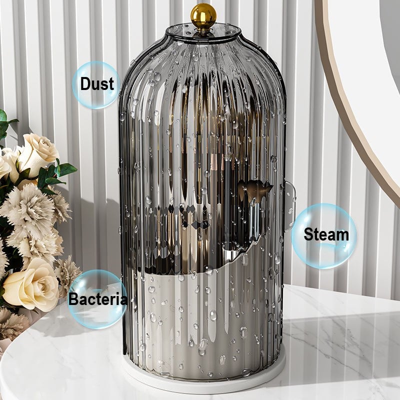 🌸 Make-up-Pinsel-Organizer mit Schiebedeckel – Wandmontage, staubdicht, platzsparend – 50% Rabatt jetzt!