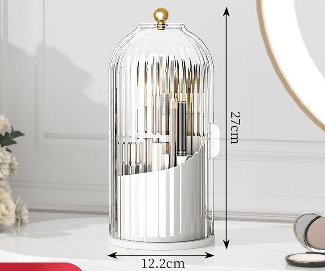 🌸 Make-up-Pinsel-Organizer mit Schiebedeckel – Wandmontage, staubdicht, platzsparend – 50% Rabatt jetzt!