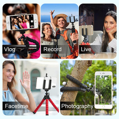 Flexibles Mini-Oktopus-Stativ (Fernbedienung inklusive)