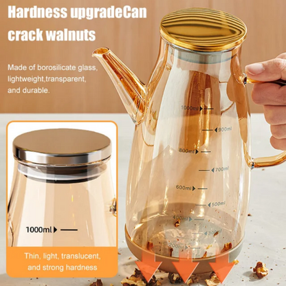 Ölspenderflasche mit tropffreiem Auslauf