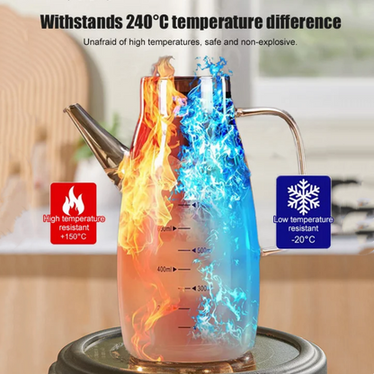 Ölspenderflasche mit tropffreiem Auslauf