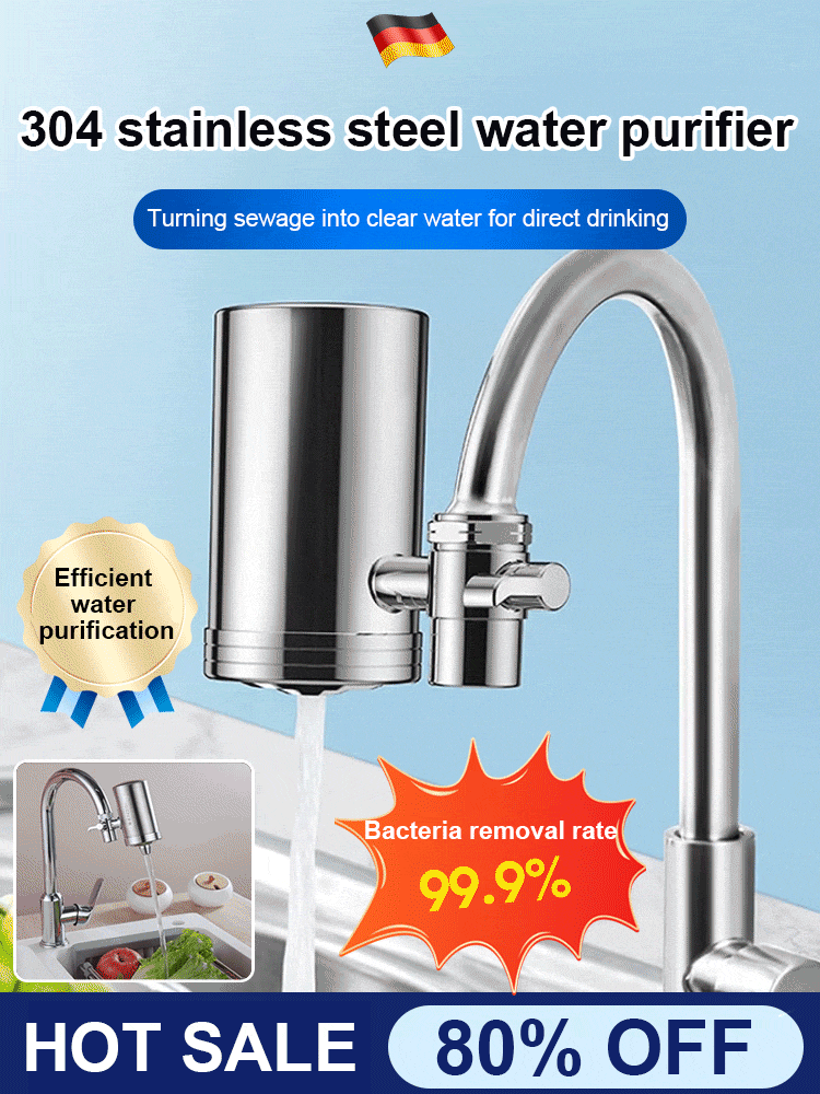 🚰 50% RABATT! 💧 Upgrade-Wasserhahnfilter – Direktes Trinkwasser, 5-stufige Filterung & einfache Installation ⚡