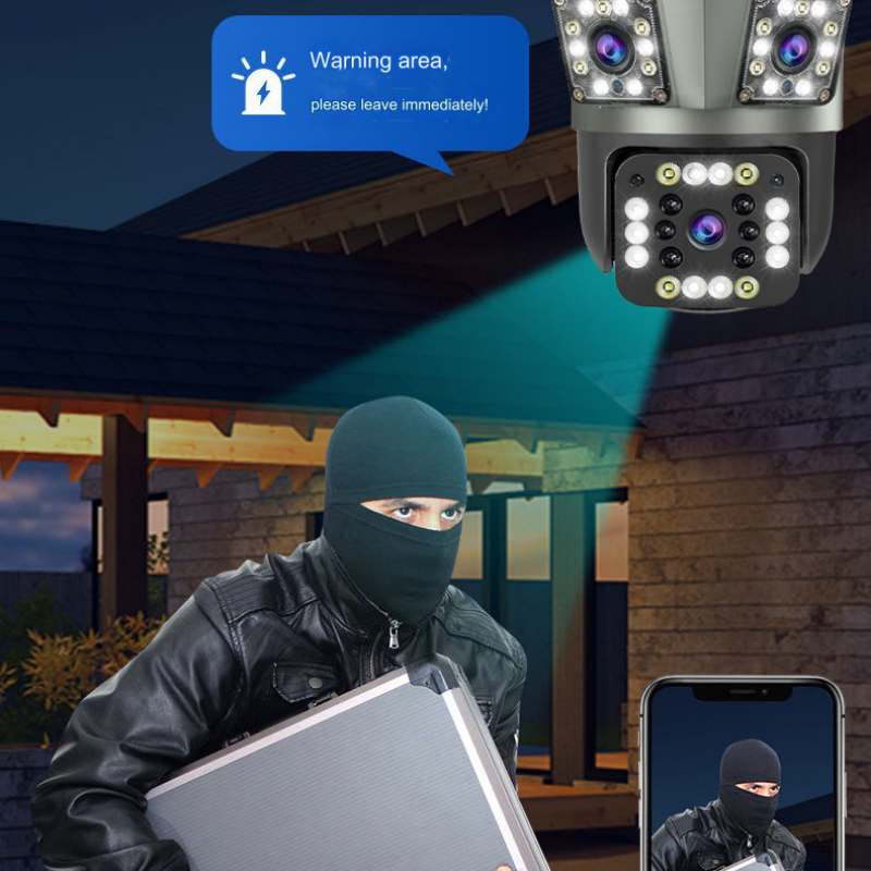 🌟🏠Wachen zu Hause💥📹Wasserdichte drahtlose WiFi HD-Sicherheitskamera für den Außenbereich💯