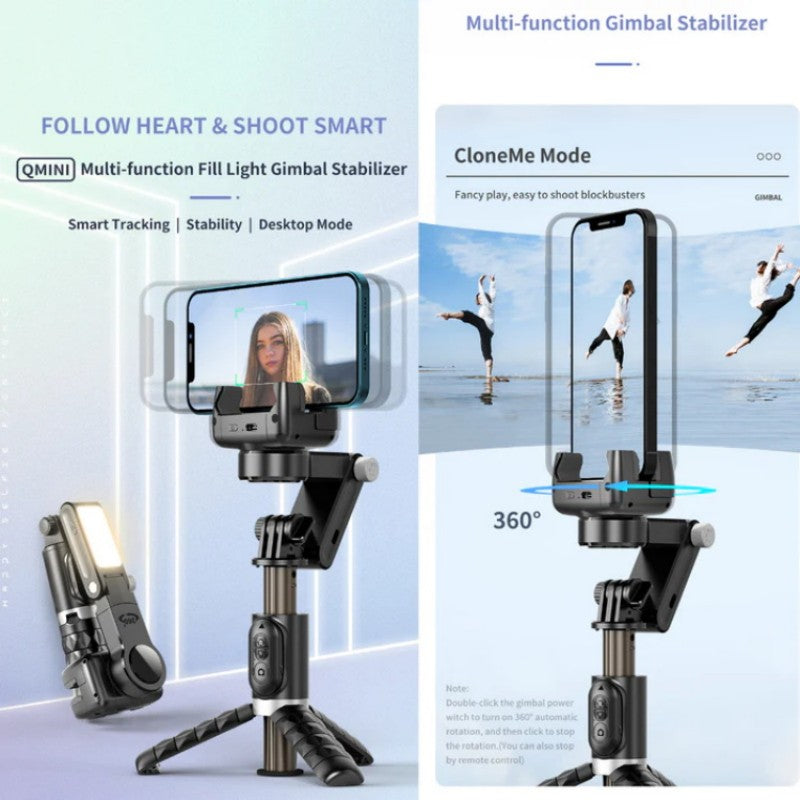 💥Zeitlich begrenzter Verkauf - 50% OFF💥360° drehbarer, faltbarer 3-Achsen Gimbal Stabilizer für Smartphones