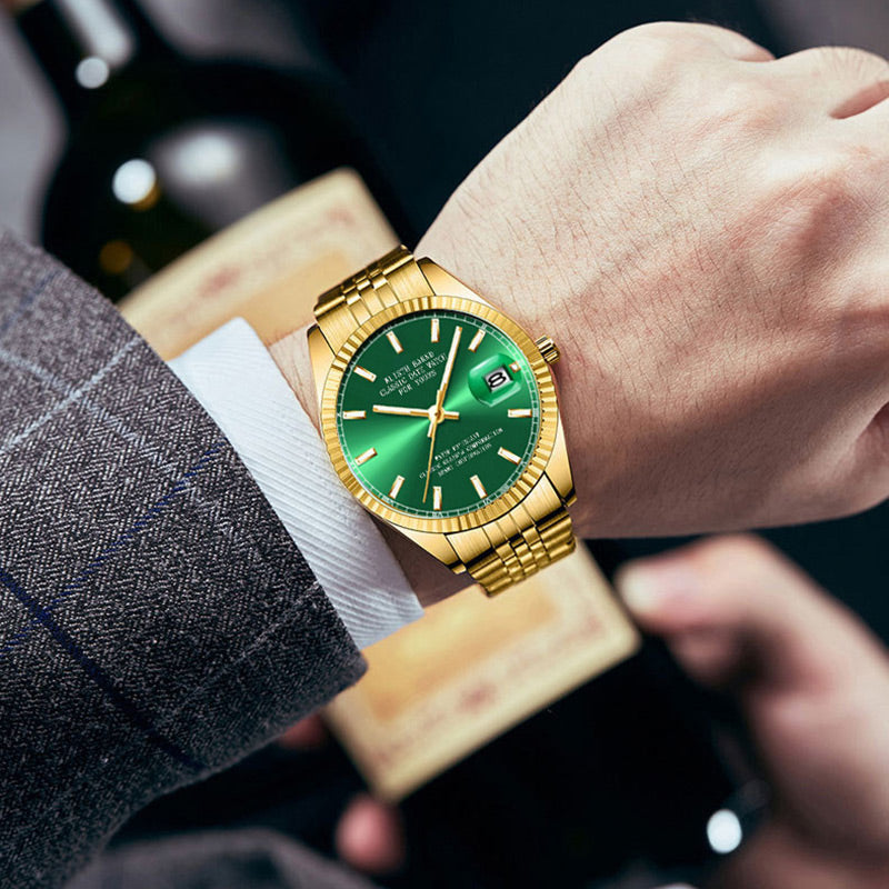 ⌚Stylische, langlebige und wasserdichte Herrenarmbanduhr mit Leuchtanzeige