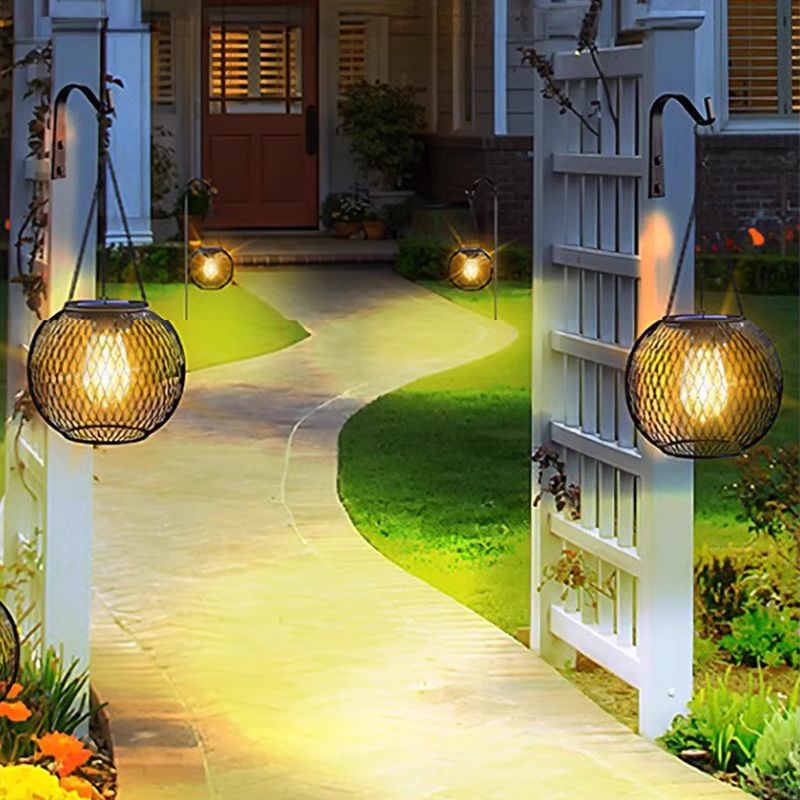 ✨Solar Hängelampe für Garten & Terrasse – Wetterfeste Metall-Laterne für Stimmungsvolle Außenbeleuchtung