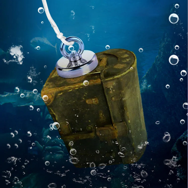 🌊 Tiefwasser-Bergungsmagnet – 30 kg Zugkraft, korrosionsbeständig & verschleißfest.