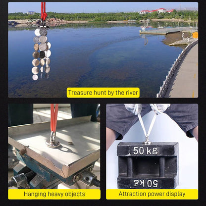 🌊 Tiefwasser-Bergungsmagnet – 30 kg Zugkraft, korrosionsbeständig & verschleißfest.