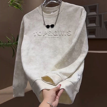 Lässiges Rundhals-Sweatshirt für Herren