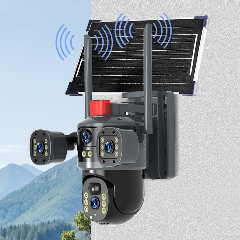 💥Neuer Verkaufsschlager🎥Solarbetriebene 360°-Kuppelkamera mit drei Objektiven✈️ Kostenloser Versand