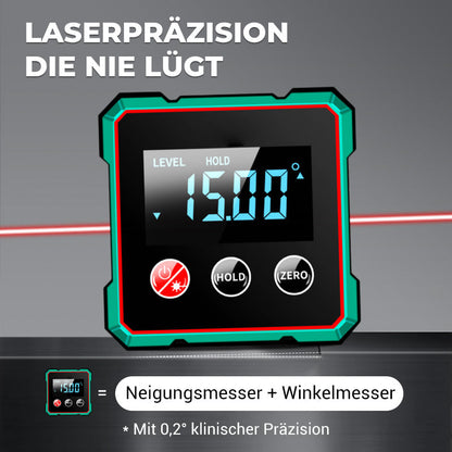 Magnetischer digitaler Winkelmesser mit elektronischem Laser