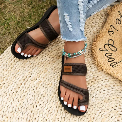 🏆🩷Frauen Komfort-Netz-Slider-Sandalen – 50% RABATT! Atmungsaktiv, rutschfest & perfekt für Freizeit, Strand & Alltag