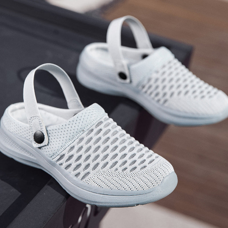 Mode Mesh Atmungsaktiv Halb Slip-On Sandalen