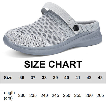 Mode Mesh Atmungsaktiv Halb Slip-On Sandalen