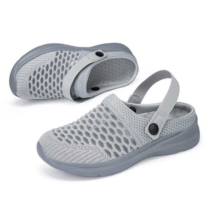 Mode Mesh Atmungsaktiv Halb Slip-On Sandalen