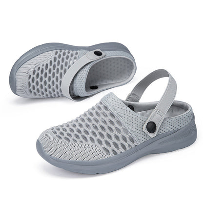 Mode Mesh Atmungsaktiv Halb Slip-On Sandalen