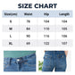 High Rise Cargo Wide-Leg Stretch-Jeans für Damen