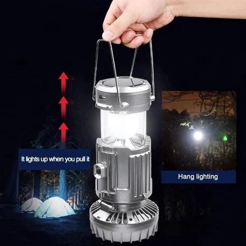 🔥2025 Heißer Verkauf🔥🍃Tragbare LED-Camping-Laterne mit Ventilator