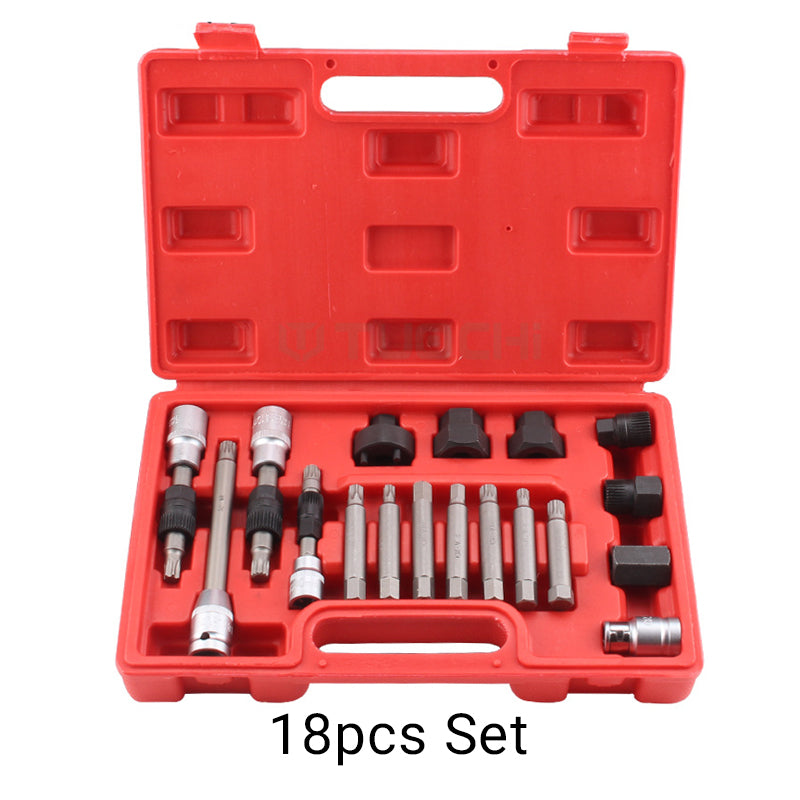 Generator-Riemenscheiben-Ausbauwerkzeugsatz mit Organizer（50% OFF）