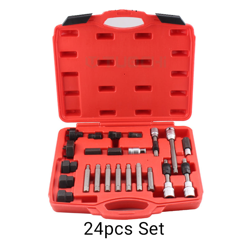 Generator-Riemenscheiben-Ausbauwerkzeugsatz mit Organizer（50% OFF）