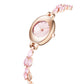 ✨2025 Neues Design🎀⌚Damenarmbanduhr mit farbigem Zirkonia