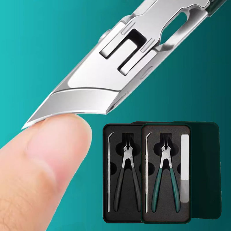 🔥2025 heißer Verkauf🔥Anti-Splash 25 ° Slant Edge Nagel Clipper 3-teiliges Set