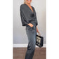 2-teiliges Wickel-Set aus Oberteil und Hose mit V-Ausschnitt für Damen💞💞