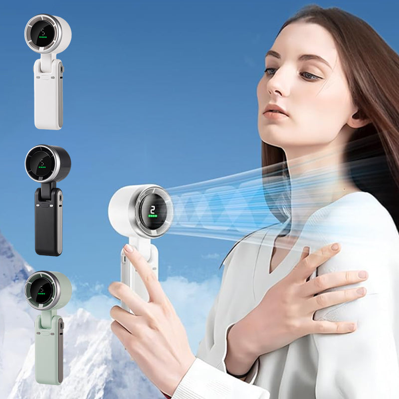🌞Heißer Verkauf 52% OFF🎁 ❄️Sommerretter Ein Haartrockner in Handgröße💨Faltbarer Handventilator mit 5 Geschwindigkeiten und tragbarem Design, der perfekte Begleiter für den Sommer