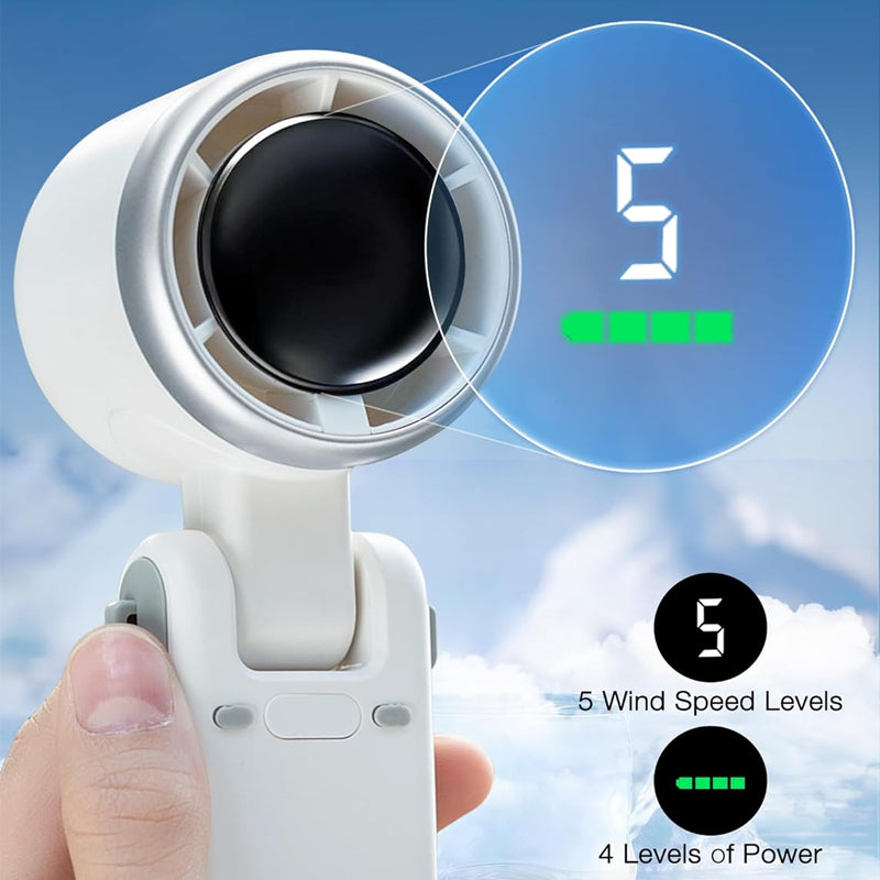 🌞Heißer Verkauf 52% OFF🎁 ❄️Sommerretter Ein Haartrockner in Handgröße💨Faltbarer Handventilator mit 5 Geschwindigkeiten und tragbarem Design, der perfekte Begleiter für den Sommer