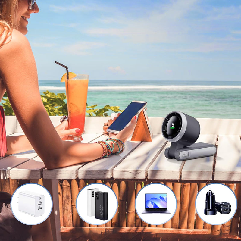 🌞Heißer Verkauf 52% OFF🎁 ❄️Sommerretter Ein Haartrockner in Handgröße💨Faltbarer Handventilator mit 5 Geschwindigkeiten und tragbarem Design, der perfekte Begleiter für den Sommer