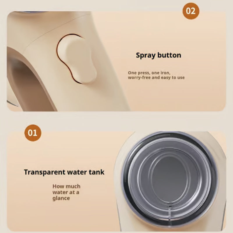 ✨Tragbarer Hand-Vakuumdampfer für Kleidung - mühelos faltenfrei stylen!