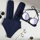 🩱Sommer-Explosion☀️Zweiteiliges Badeanzug-Set für Damen mit Schleife in Unifarbe