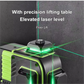 🧰Infrarot-Laserwasserwaage mit grünem Licht für Präzisionsarbeiten