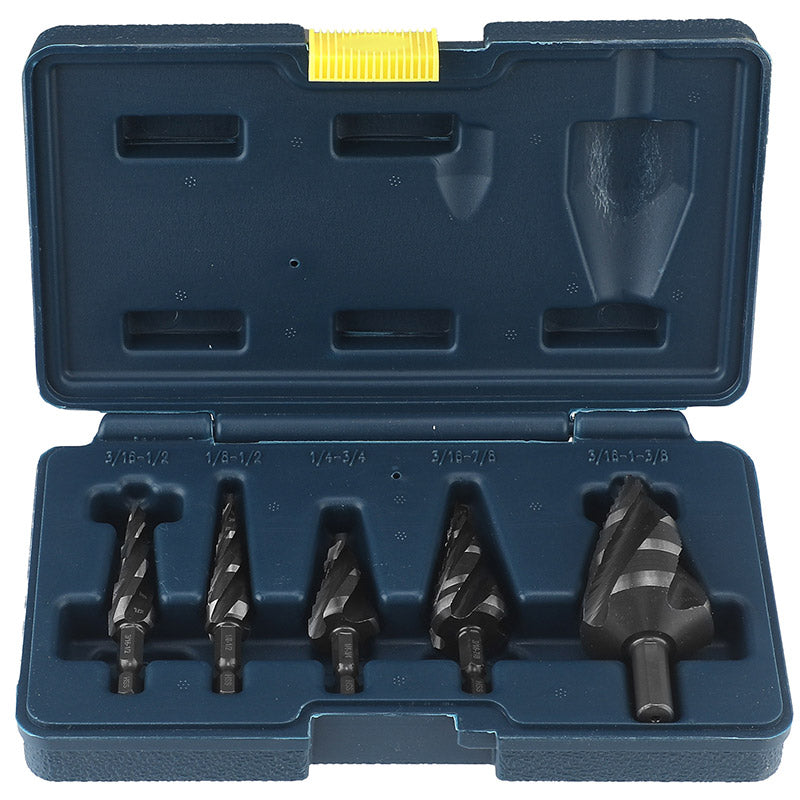 🧰5-tlg. HSS-Stufenbohrer-Set für Metall
