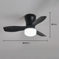 Ferngesteuerte LED-Deckenventilatorleuchte