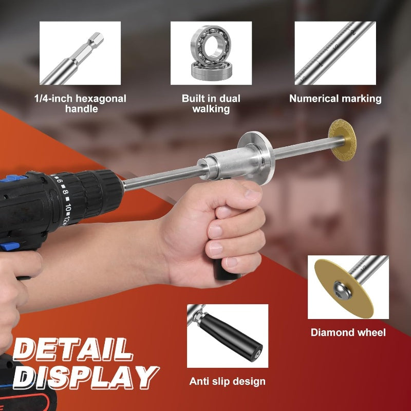 ✂️ 50% RABATT! ⚙️ PVC-Rohr-Innenschneider mit Schneidrad – Präzise & saubere Schnitte – Für PVC, PE & Kunststoffrohre – ideal für Sanitär- oder Heimwerkerprojekte – kompakt & einfach zu bedienen 🚰
