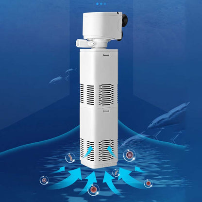 🫧🐠4-in-1-Aquarienfilter - Filtration, Belüftung, Abfallbeseitigung, Wasserförderung