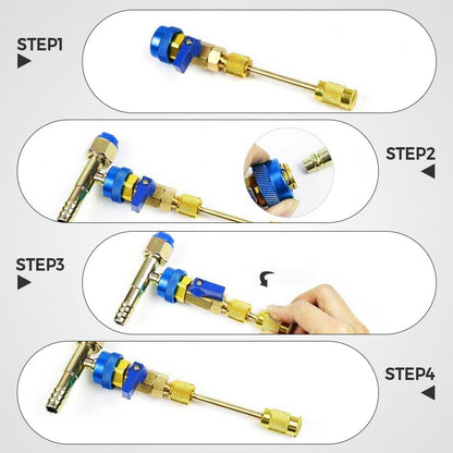 R134A Ventileinsatz-Ausbau- und Reparaturwerkzeug-Set (50 % RABATT)