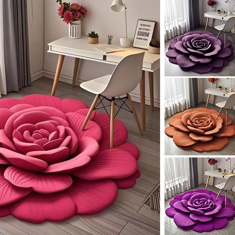 🔥2026 Neues Produkt 🌸 Floral Plüsch & Kieselgur Bodenmatte