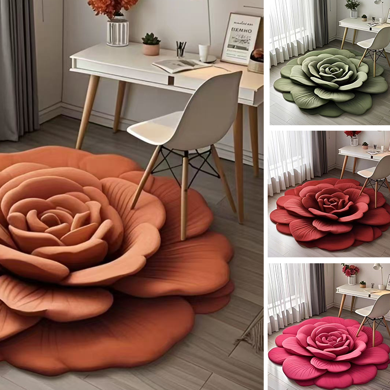 🔥2026 Neues Produkt 🌸 Floral Plüsch & Kieselgur Bodenmatte