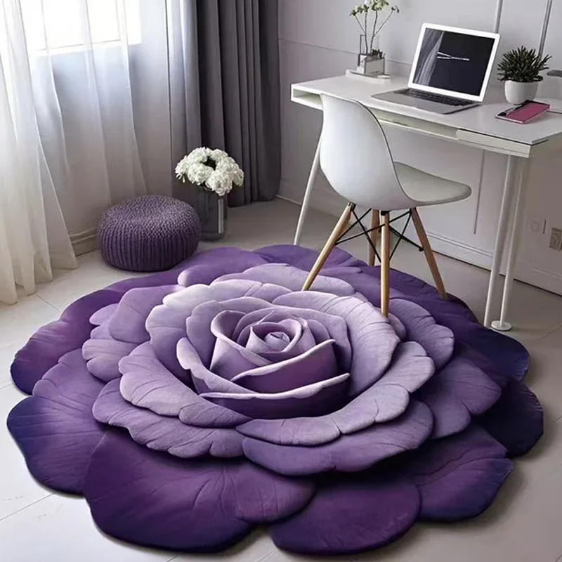 🔥2026 Neues Produkt 🌸 Floral Plüsch & Kieselgur Bodenmatte