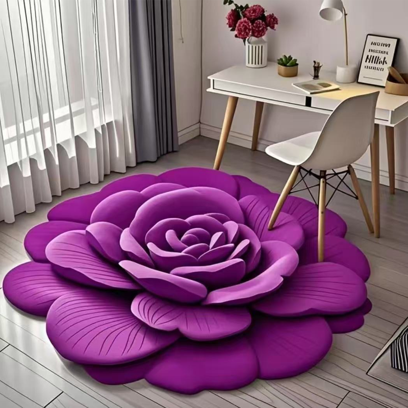 🔥2026 Neues Produkt 🌸 Floral Plüsch & Kieselgur Bodenmatte