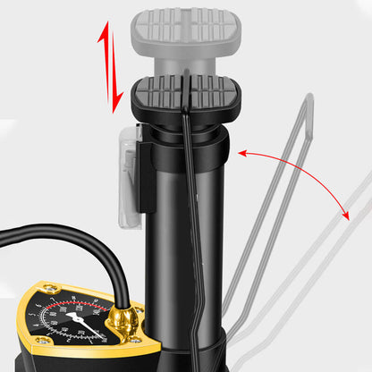 Tragbare Fahrradreifenpumpe Pedal-Luftdruck