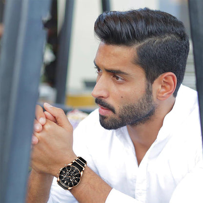 🔥Wasserdichte multifunktionale Quarzuhr für Männer