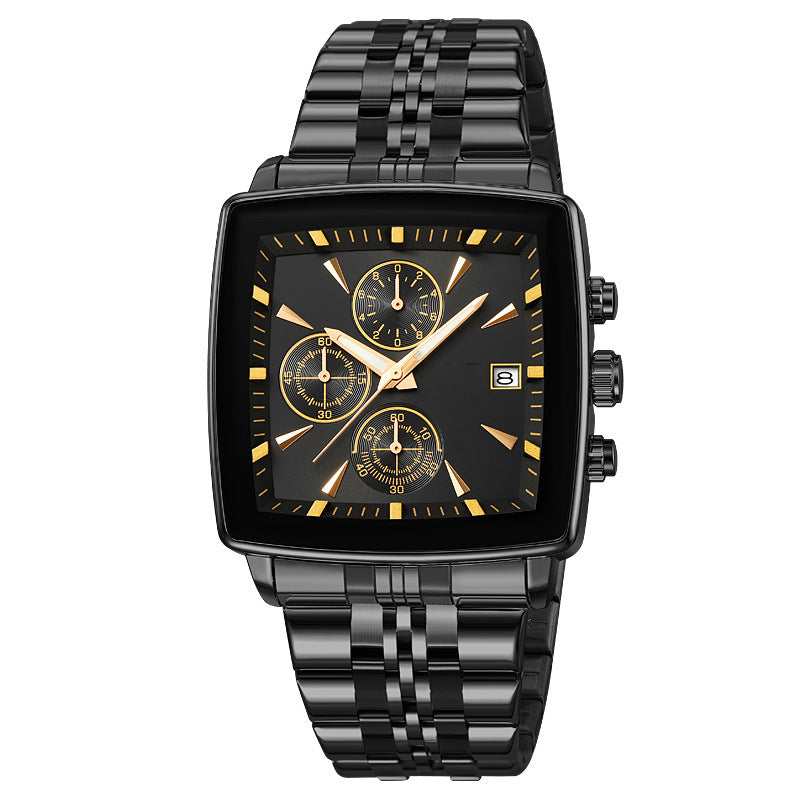 Multifunktionale wasserdichte Quarzuhr für Männer