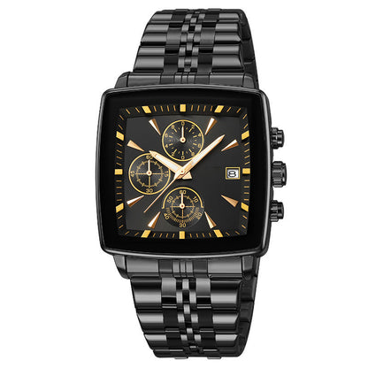 Multifunktionale wasserdichte Quarzuhr für Männer